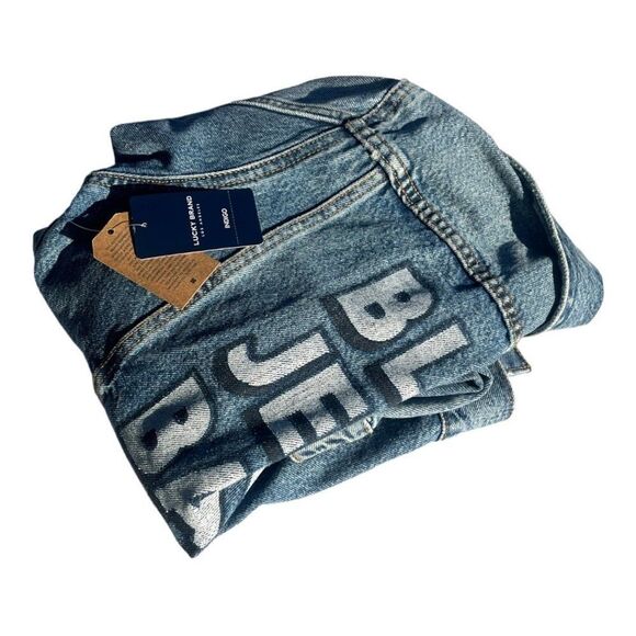 Lucky Brand Tomboy Trucker Blue Jean Babe Denim Jacket Size Small NWT - Picture 6 of 9